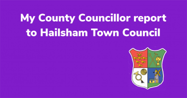 January County Councillor to Town Council Report 